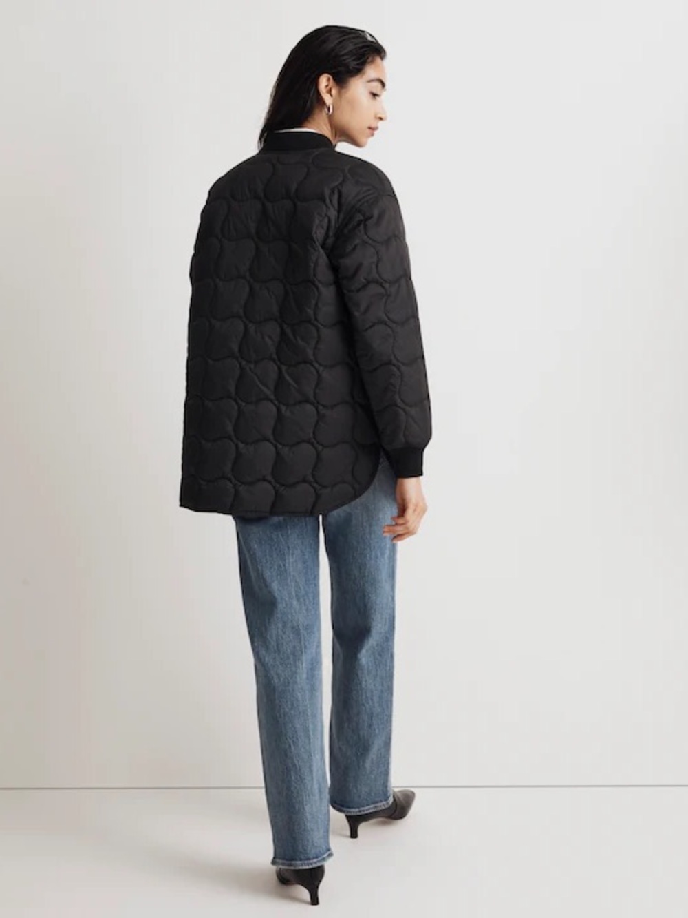 Madewell Quilted Oversize Bomber Jacket - Picture 3 of 5
